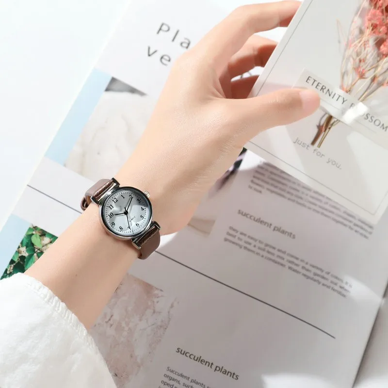 

Women Watches Casual Retro Simple Laides Quartz Watchs Multicolor Leather Band New Strap Watch Female Clock Gifts  