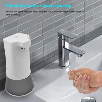 

Antibacterial Automatic Foam Soap Dispenser Touchless Infrared Intelligent Sensor Soap Pump Dispenser For Bathroom Kitchen 350ML