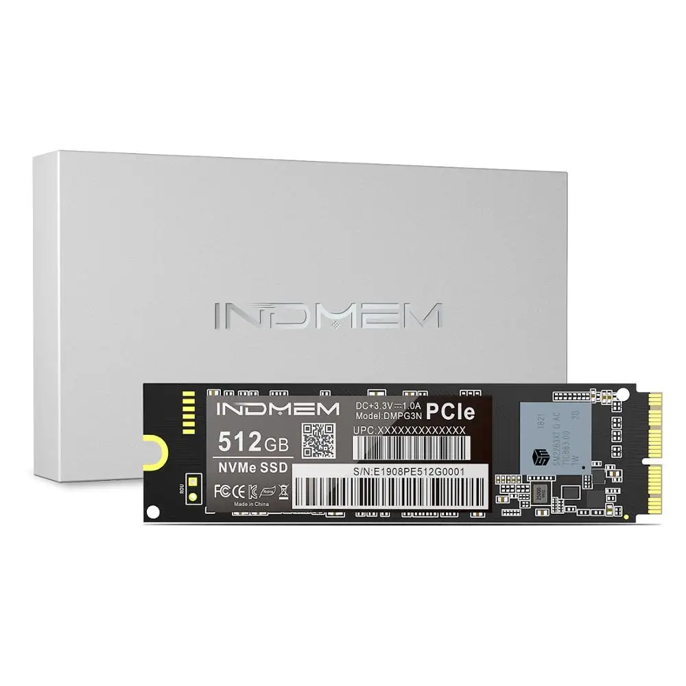  INDMEM 256GB 512GB 1TB M.2 SSD PCIe für Mac SSD M2 NVMe SSD Festplatte Gen3x4 3D NAND Flash SSD 1TB