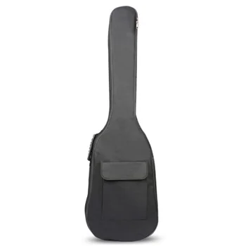 

HOT-New Black Waterproof Double Straps Bass Backpack Gig Bag Case for Electric Bass Guitar 5Mm Thickness Sponge Padded