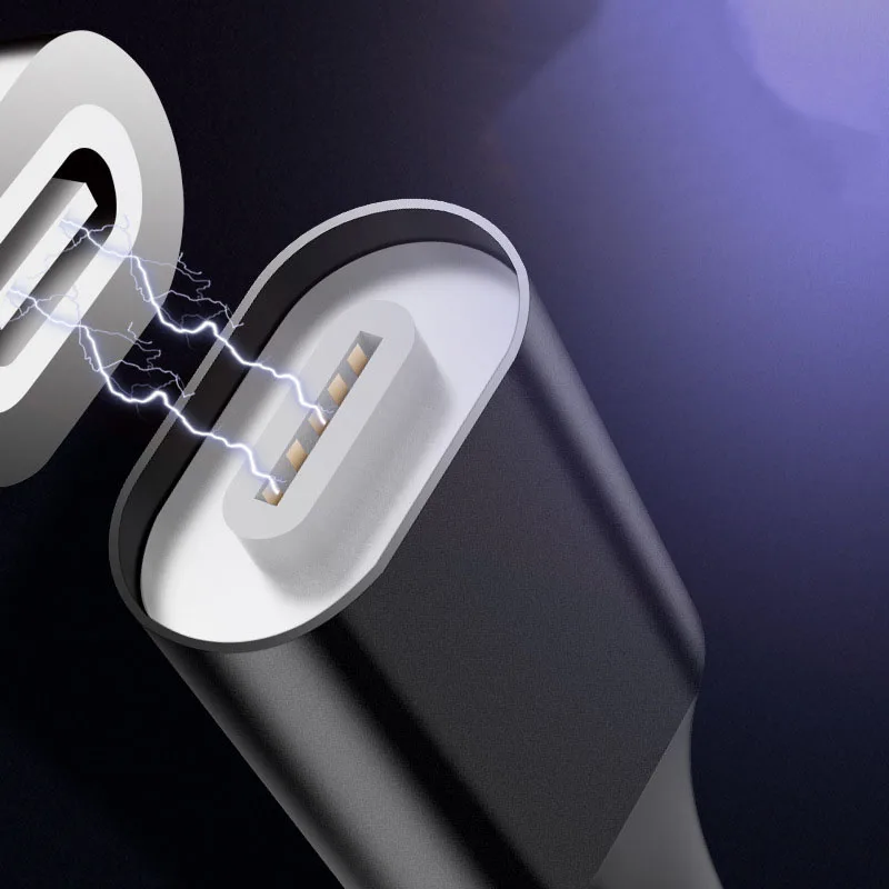 Магнитный кабель для быстрой зарядки 3 А для iPhone XS samsung, зарядное устройство для быстрой зарядки 3,0 Micro usb type C, магнитный шнур для зарядки телефона и передачи данных
