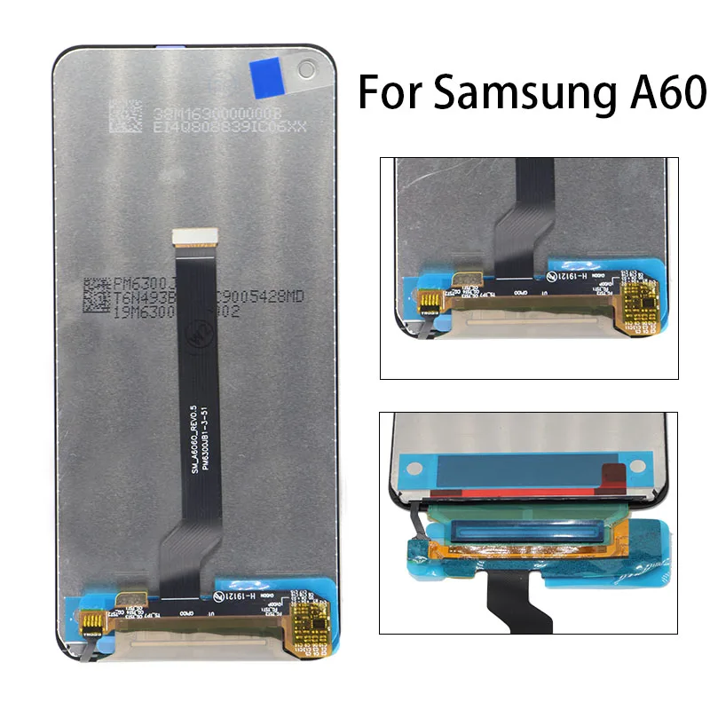 

6.3" 100% Original LCD For SAMSUNG Galaxy A60 SM-A606F/DS Touch Screen Digitizer Assembly Display with Frame ReplacementV