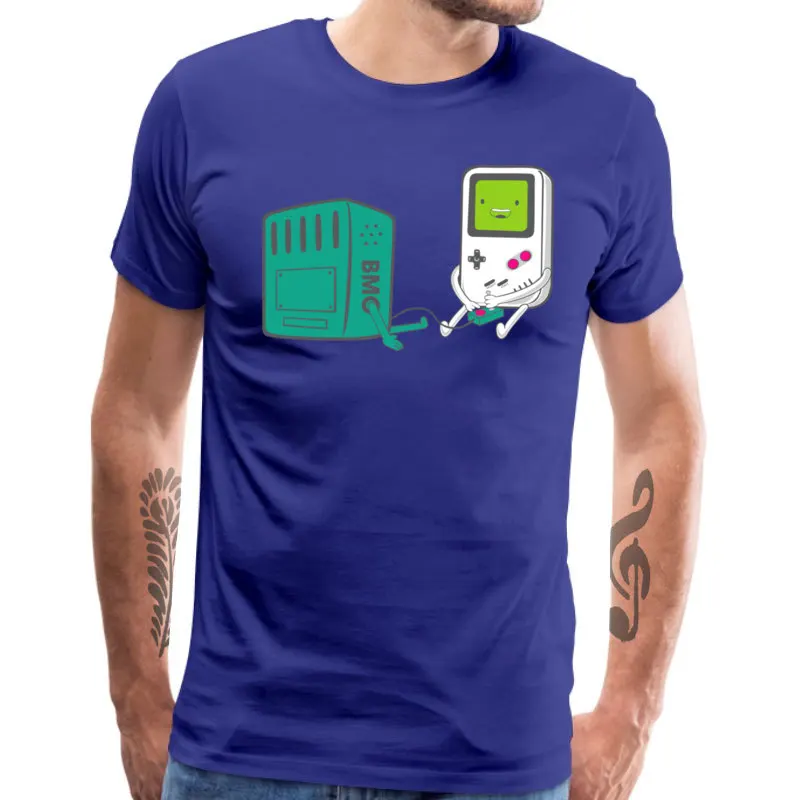 Bmo игровая футболка крутая для парней время приключений короткий рукав мужская