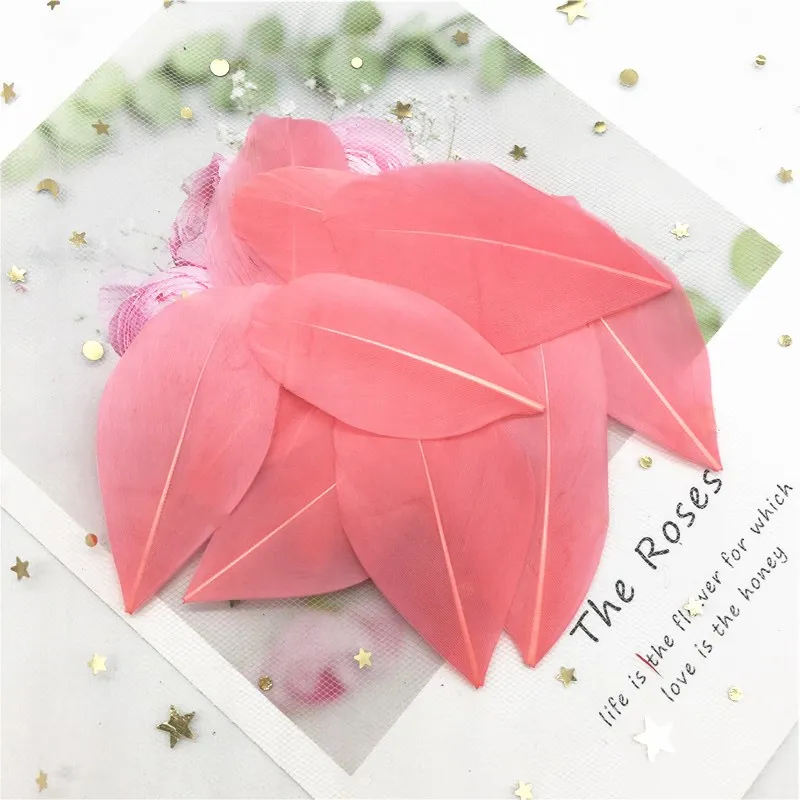 Natural Goose Feather 40-80mm Multicolour Feathers Plumes DIY Jewelry Craft Making Wedding Party Decoration Accessories 50pcs