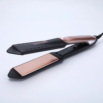 

Two in one quick Heating Iron with wide straightening brush ceramic tourmaline ionic flat iron hair straighten electric hair b