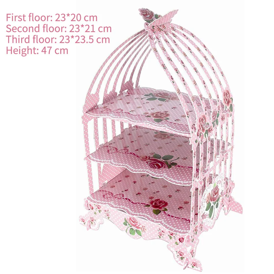 TTLIFE Three-tier Cake Stand Dessert Tray Wedding Birthday Party Party Decoration Car Cupcake Stand Cake Tools