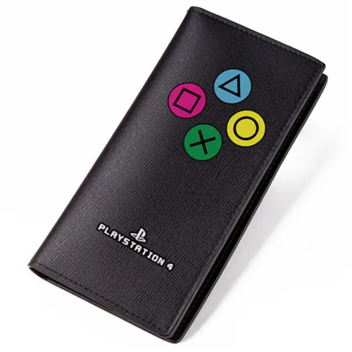 Модный кошелек Play Station черный PU Длинный кошелек для мальчиков и девочек кошельки - Цвет: D