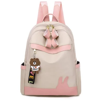 

2020 new fashion nylon backpack female college style student bag large capacity light breathable outdoor casual backpack female