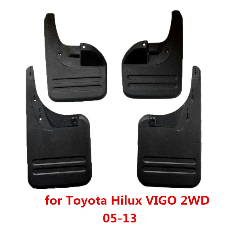 Wotefusi Lot de 4pcs Garde-boue Avant Arriere Pour Toyota Hilux VIGO 2006-2014 2007 2008 2009 2010 2011 2012 2013