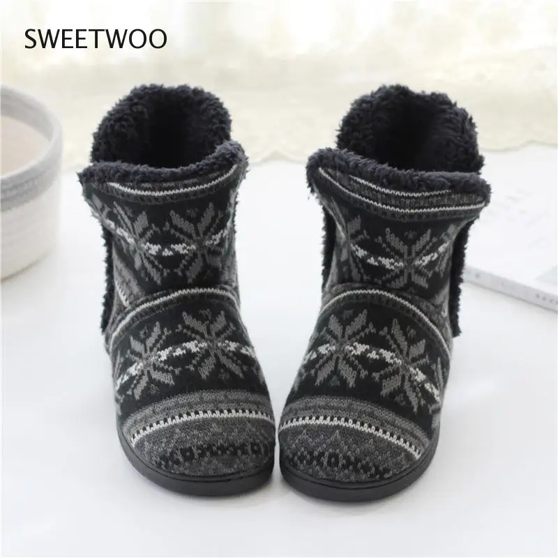 Winter Warm Home Slipper Men and Women Family Cotton Shoes  Male Platform House Slides Ladies Casual Indoor Slippers For Bedroom 3