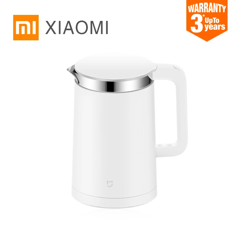 XIAOMI MIJIA Электрический чайник умный постоянный контроль температуры кухонный чайник для воды самовар 1.5л термоизоляционный чайник приложение
