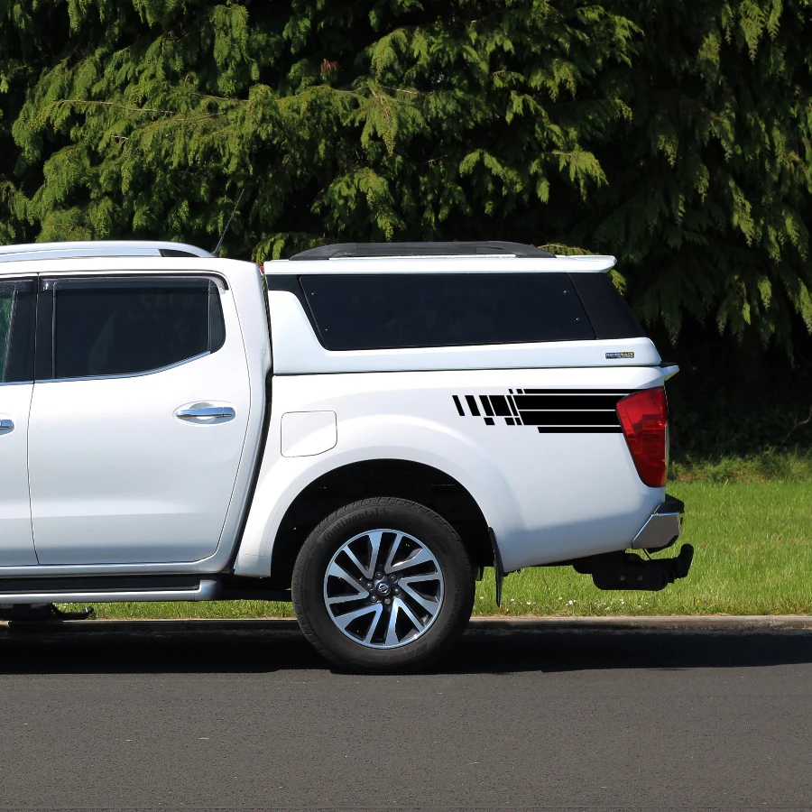 2 стороны левая и правая полоса Графический виниловый стикер для NAVARA NP300 2014 2015 2016