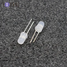 20/50/100 шт 5 мм 2pin цветная(RGB), молочно-белого цвета, Tri-Цвет Обычная круглая светодиодный светильник медленная вспышка