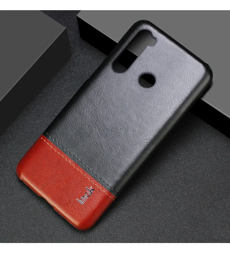 IMAK для Xiaomi Redmi Note 8 чехол Роскошный кожаный чехол из искусственной кожи чехол s для Redmi Note 8 Pro твердый PC задняя крышка