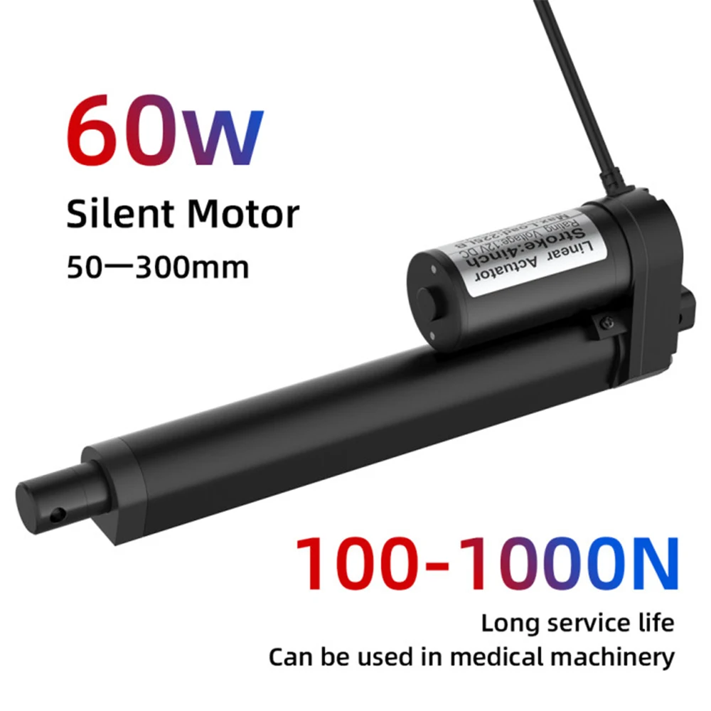

DC Linear Electric Actuator DC12V 50mm 100MM 150mm 200mm Stroke Micro Lock Actuator Motor 2500N Telescopic Mini Linear Actuator