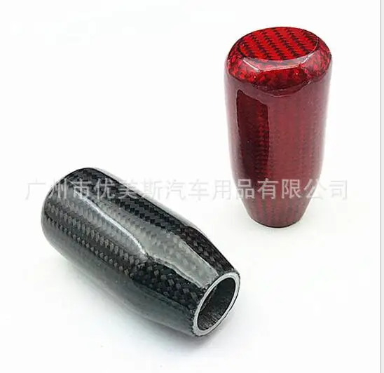 

Ручки переключения передач из углеродного волокна, ручка трансмиссии, ручной автоматический автомобильный рычаг переключения передач