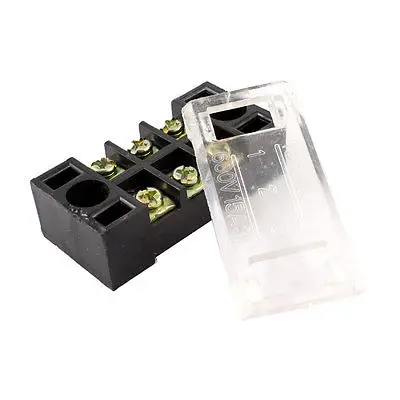

Dual Row 3P Screw Connector Barrier Terminal Block Cable Wire Board 600V 15A