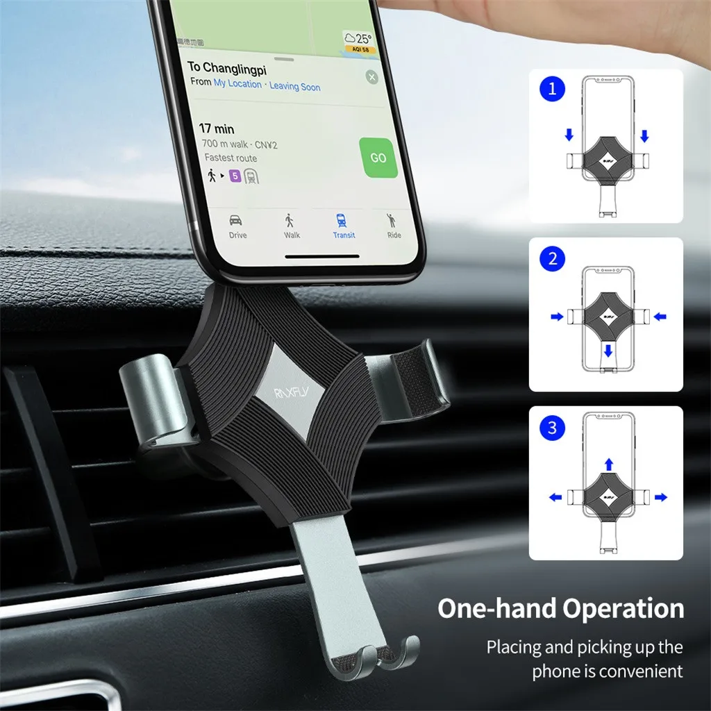 CARPRIE Gravity Автомобильный держатель для телефона, вращение на 360, подставка для мобильного телефона, держатель на вентиляционное отверстие автомобиля, универсальный кронштейн для iPhone, samsung