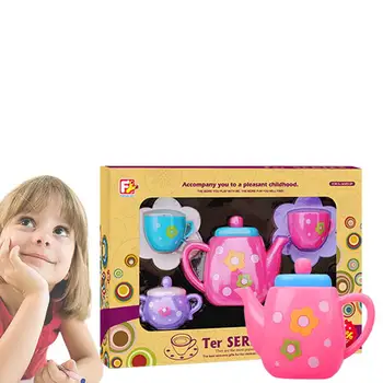 

Kuulee Children Classic Toys Delicate Spot Teapot Set Kids Kitchen Educational Toy Play House Toys