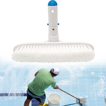 

Swimming Pool Brush Hot Spring Wall Cleaning Stains Removal Adjustable Angle Dirt Prevention Tool Algae Scrubber Broom Easy Use