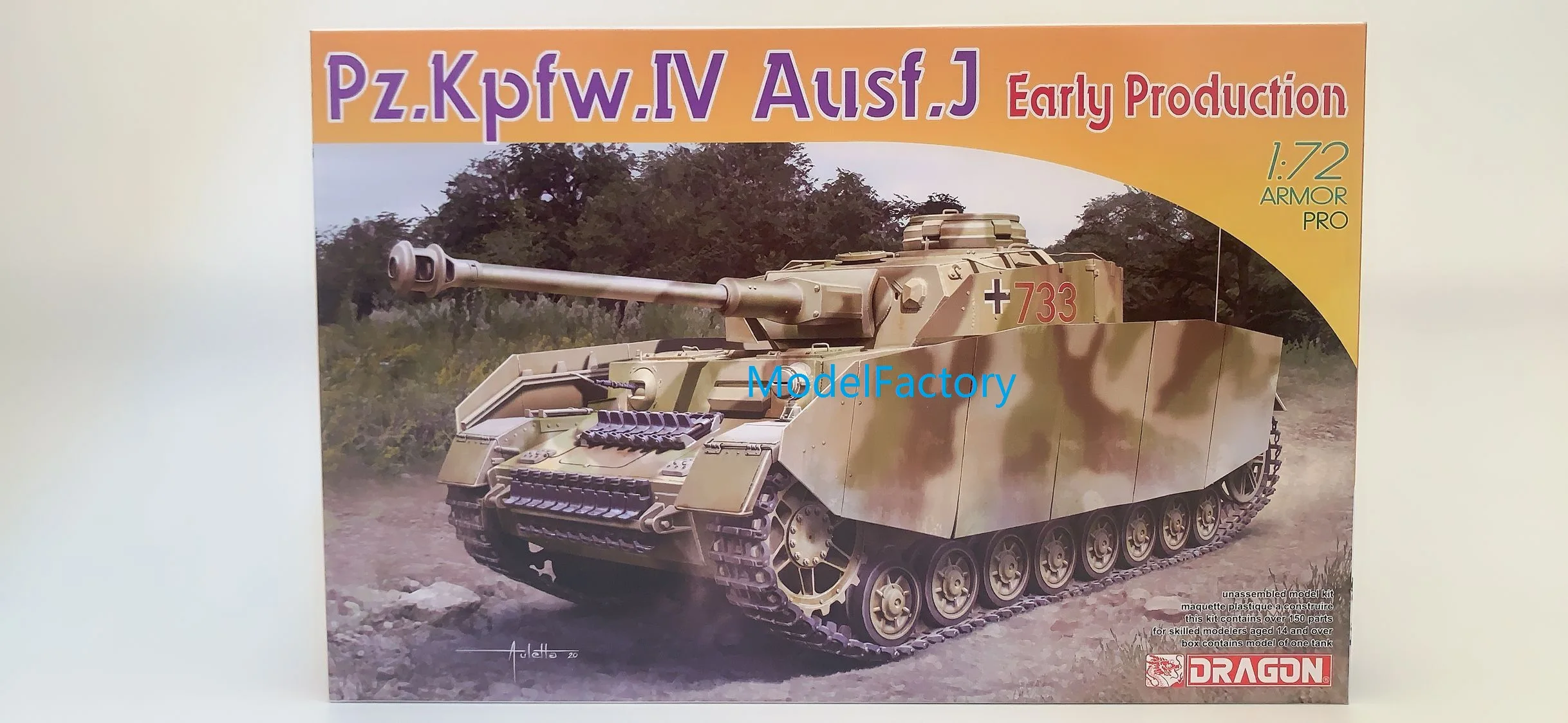 

DRAGON 7409 1/72 Pz.Kpfw.IV Ausf.J Раннее Производство