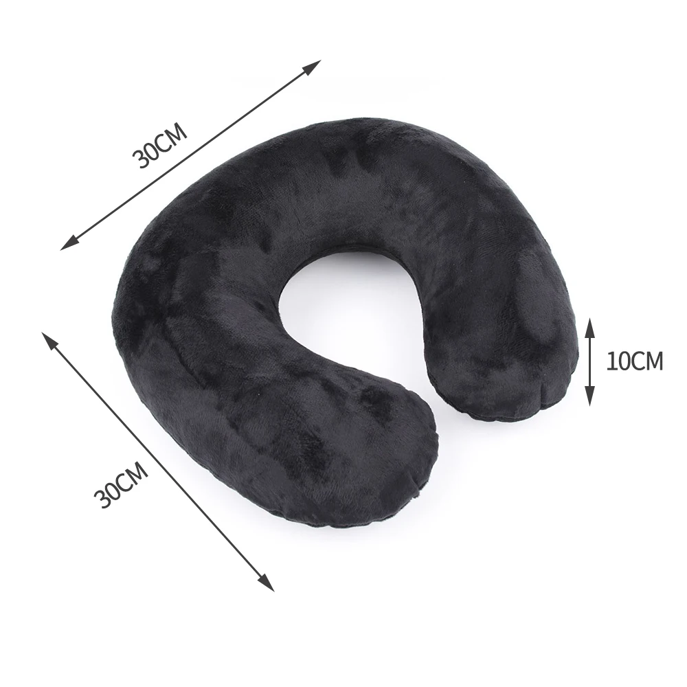 U Shaped Travel Pillow Car Air Flight Inflatable Pillows Neck Support Headrest Cushion Soft Nursing Cushion Travel Accessories car headrest pillow