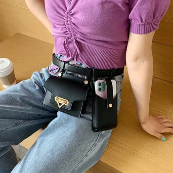 

2020 New Belt Bags For Women 4 Colors Two-Bags Special Design Punk Trendy Chest Bags Good Quality Crossbody Bags Female