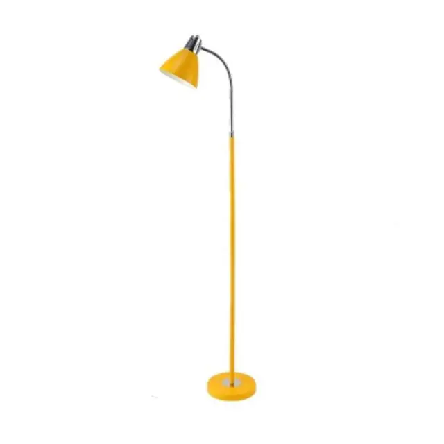 grey and yellow floor lamp