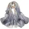 Arf женские высококачественные модные длинные мягкие Снуды с принтом лотоса дамские шифоновый шарф женские шали из пашмины элегантные - Цвет: gray