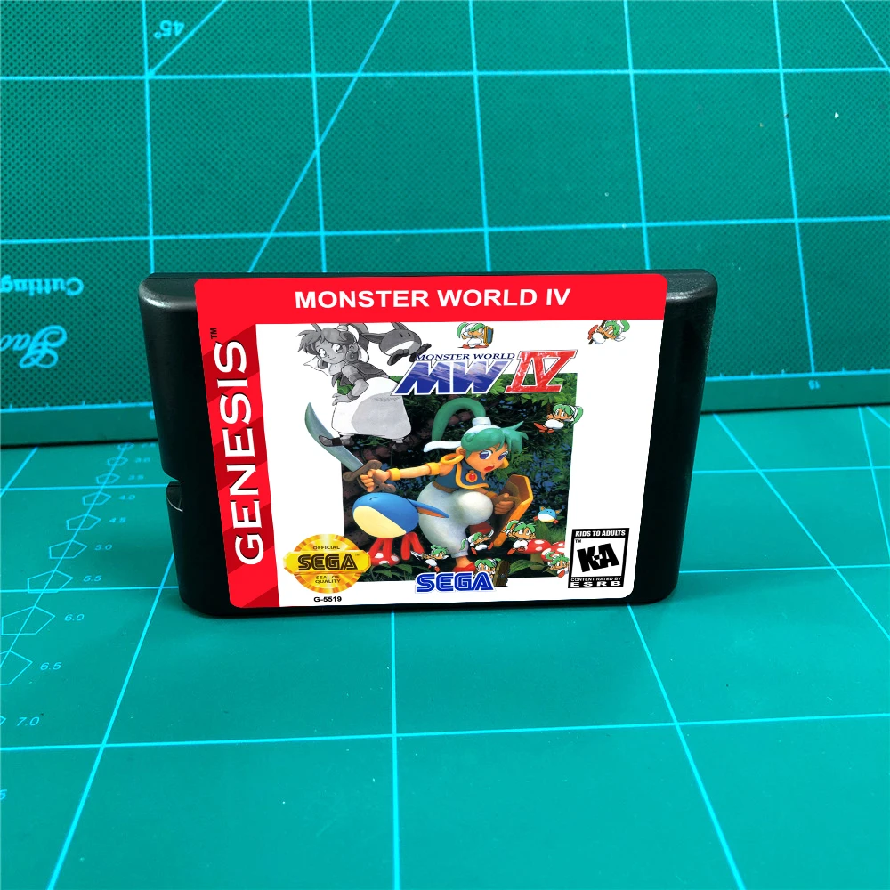 Игровой картридж Monster World IV 16 бит для консоли MegaDrive Genesis | Электроника