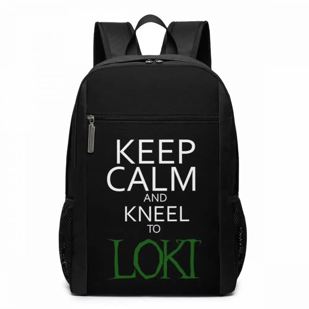 Рюкзак Loki, рюкзаки Loki, Университетская сумка с принтом, много карманов, студенческий тренд, мужские-женские сумки высокого качества - Цвет: Keep Calm And