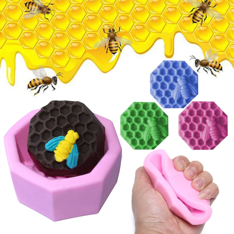 Пчела силиконовая форма для помадки торта Декор свечи мыло испечь глазурь сахарное Ремесло Плесень DIY