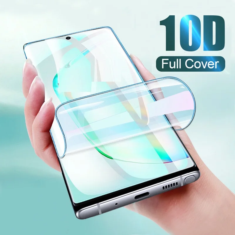 Protezione Dello Schermo Per Samsung Galaxy S20 S20 + Note10 Note10 + 5G Copertura Completa Morbido Idrogel Pellicola Protettiva Hd Pellicola