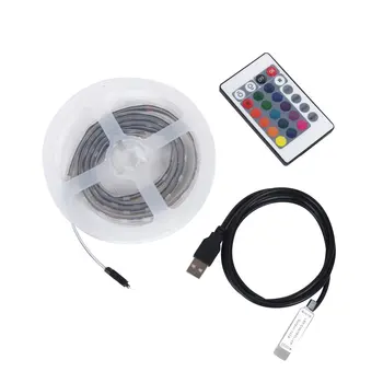 

ICOCO 1/2m Wireless Remote USB Power Control LED Colorful Strip Light Energy Saving for Bedroom Home TV Background Decor New