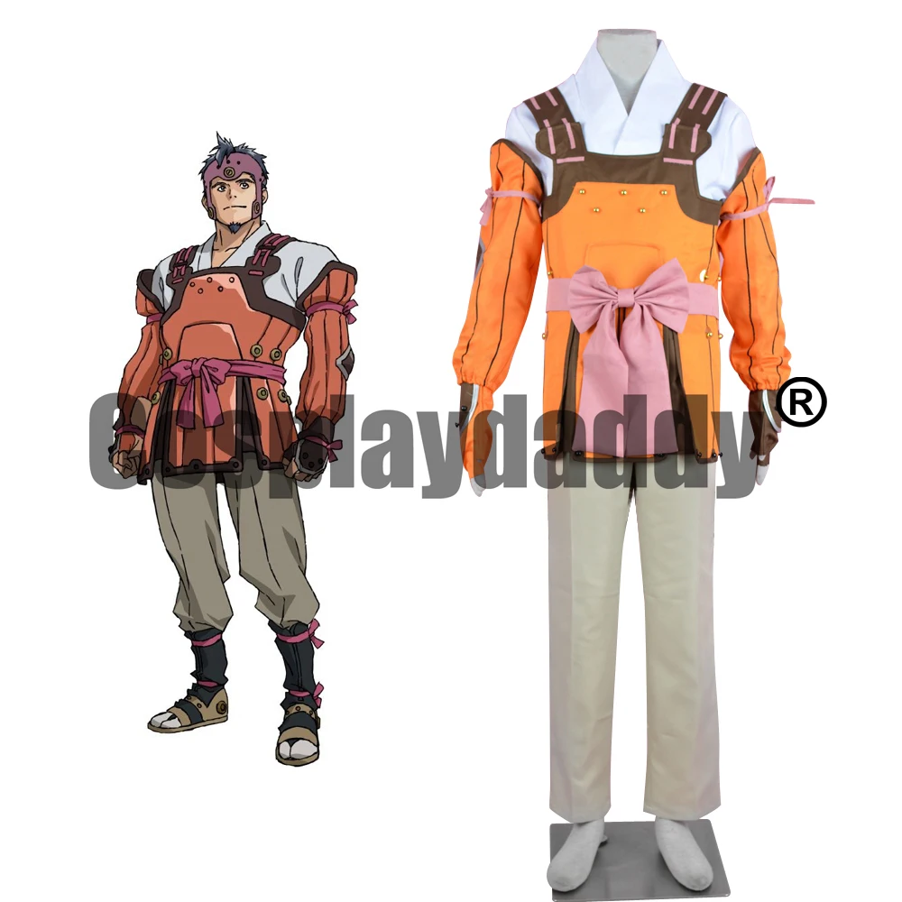 

Kabaneri of the Iron Fortress Koutetsujou no Kabaneri Bushi Kibito Araka Uniform Outfit Anime Halloween Cosplay Costume F006