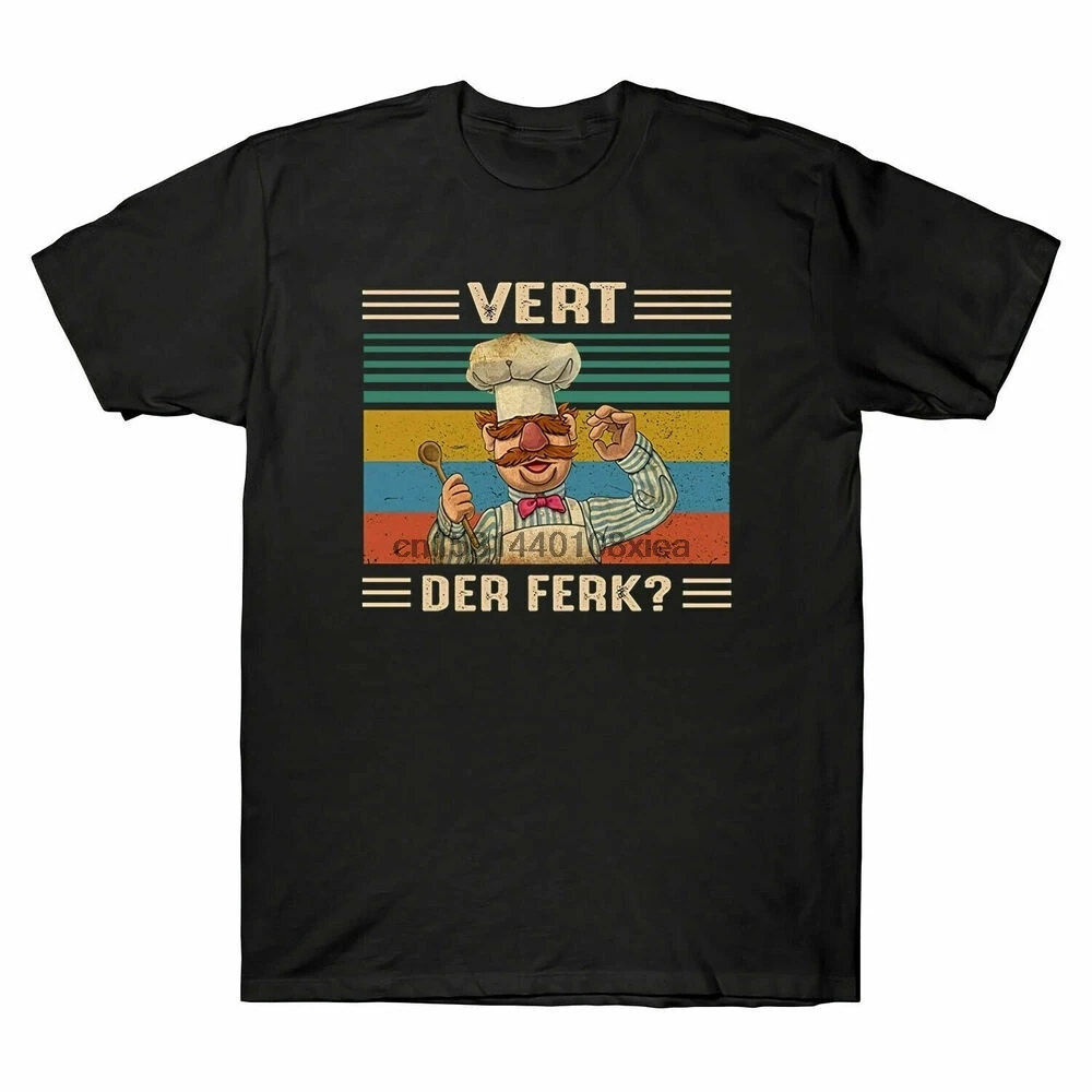 Шведский шеф повар Vert Der Ferk Muppet Lovers винтажная Мужская футболка с графическим