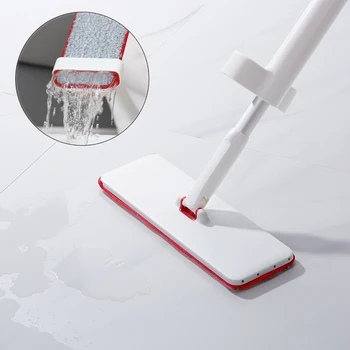 

Yocada 360 Degree Rotating Free Hand Washing Flat Mop With Strong Water Absorption for Home Wooden Floor Cleaning