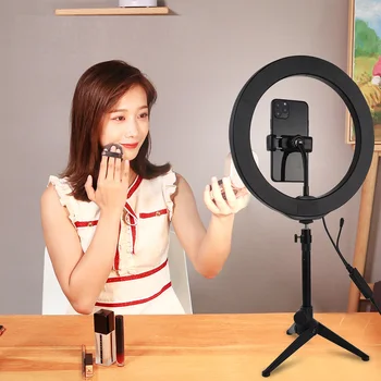 

10.2 Inch Dimmable Ring Light Phone Photography Live Streaming Selfie LED Ring Lamp RGBW Light