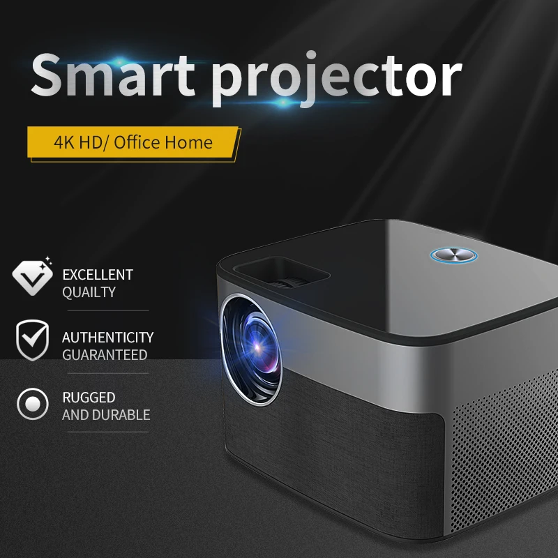 Sound Charm Native 1080p Smart 3D 300inch Android WiFi Portable  LED Mini Projector For 4K Home Cinema