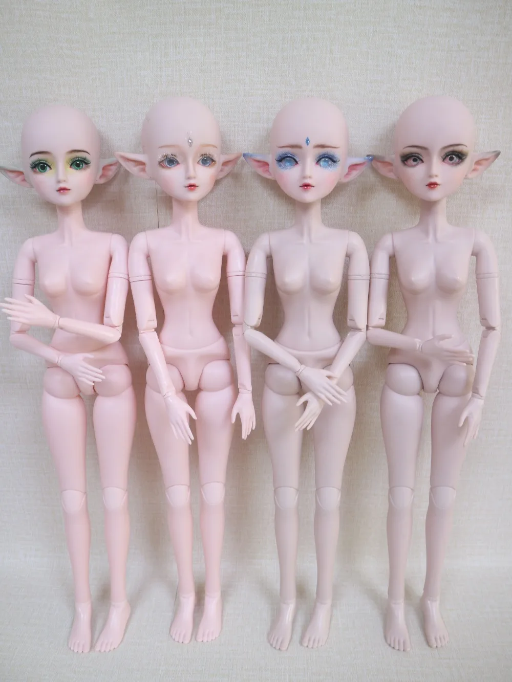 Индивидуальные BJD куклы эльф кукла DIY пластиковая кукла 24 шарнира шарнирная кукла 58 см