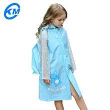 Special Offers Cute child raincoat kindergarten elementary school student with schoolbag bit hiking raincoat