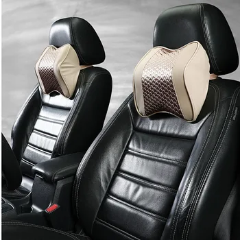 

Car Memory Foam Neck Pillow Cervical Spine Big Ingot Backrest Seat Headrest Natural Fiber