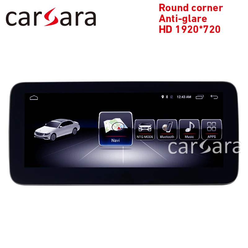 Радиоприемник Для Android w176 сенсорный экран CLA w117 gps navi GLA X156 Круглый угол антибликовый HD 1920*720 дисплей тире мультимедийный плеер