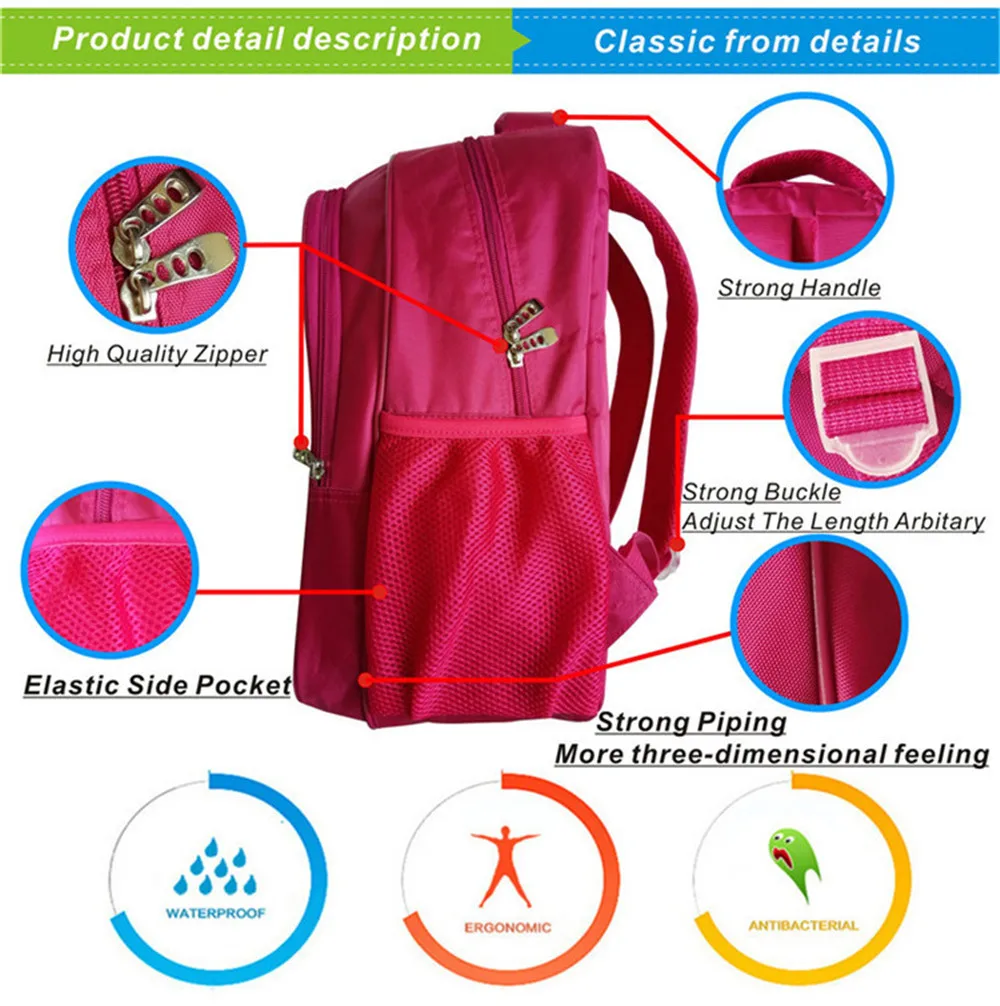 Customize Your Logo Name Image Toddlers Backpack Baby Kindergarten BackpackCartoon Children School Bags Kids Gift Bags 16 Inch