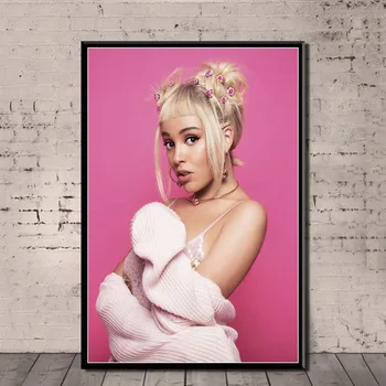 

MT2412 001 Doja Cat Hip Hop Music Singer Star Rap Rapper Poster Painting Art Poster Print Canvas Home Decor Picture Wall Print