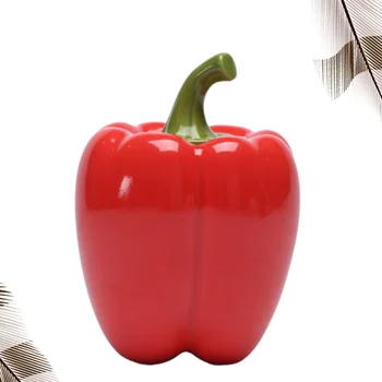 

1PC Sealed Can Ceramics Pepper Shaped Sealing Storage Can Storage Jars Storage Container Display Box for Home