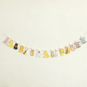 

Balloons Banner Bunting Set School Decoration Cartoon Theme Party for Children Kids Kindergarten XH8Z