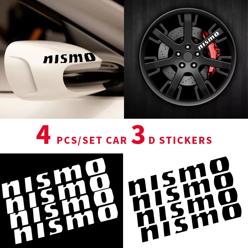4 шт. декоративные наклейки на дверную ручку автомобиля NISMO Nissans Tiida Teana Skyline Juke X trail