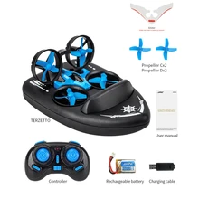 2.4G 3-in-1 RC Quadcopter Drone Mini Helicopter Water-Ground-Air Mode Drone Aircraft Adult Children Dron Toy Gift One Key Return