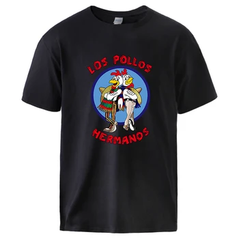 

Breaking Bad Los Pollos Hermanos Cotton tshirt Mens Casual Tee 2020 Summer Hot Sell Short Sleeve Sportswear Loose Fit Streetwear